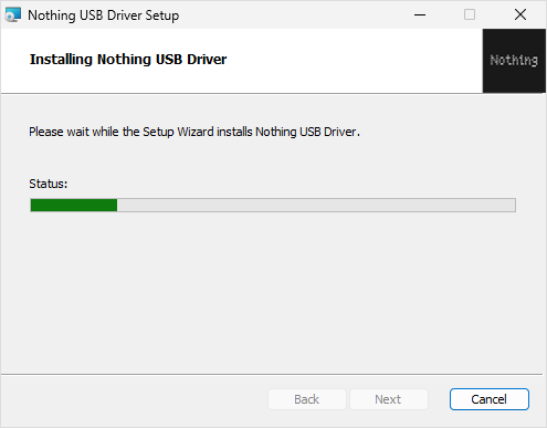 Nothing Driver Setup Process